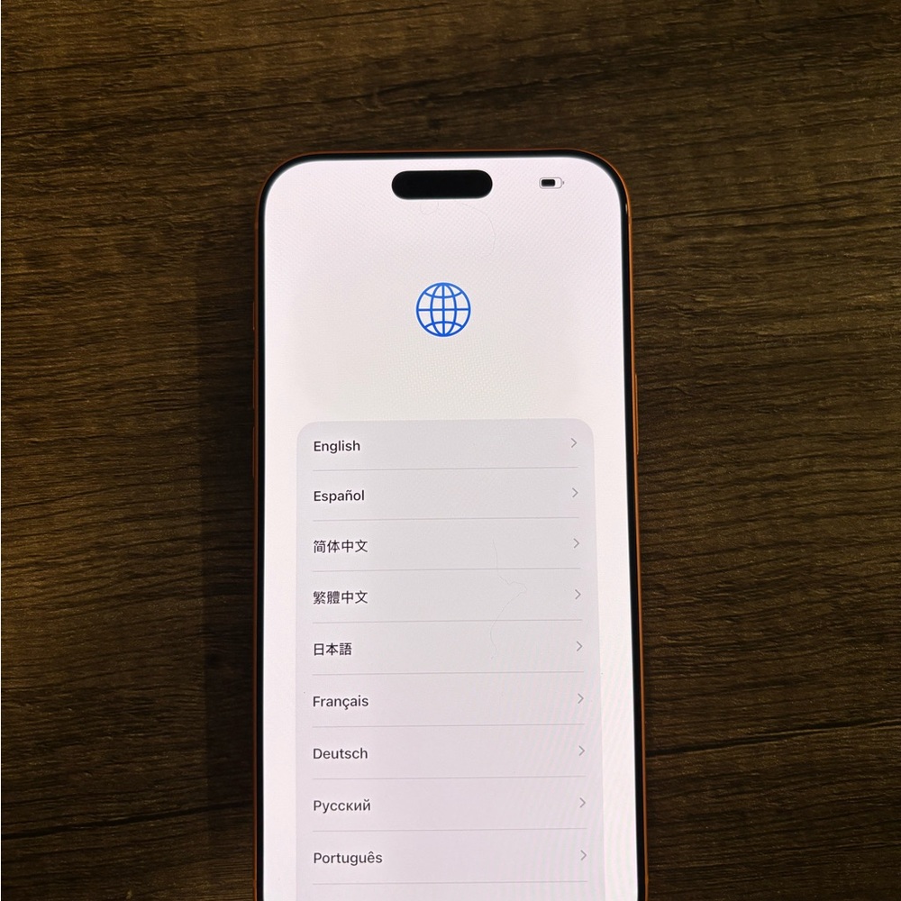 Apple iPhone with Black and White Display